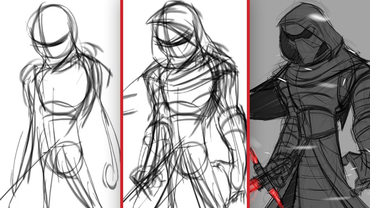 1280x720 kylo ren sketched - Disney Infinity Drawings