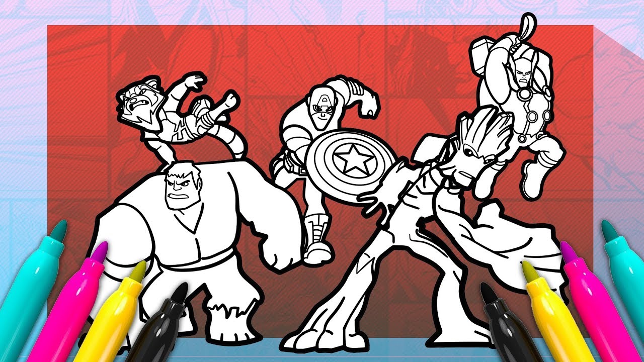 1280x720 disney infinity avengers coloring - Disney Infinity Drawings