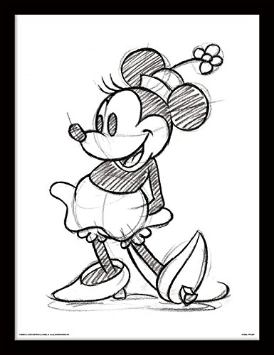385x500 disney junior minnie mouse x cm single sketched framed - Disney Junior Drawing