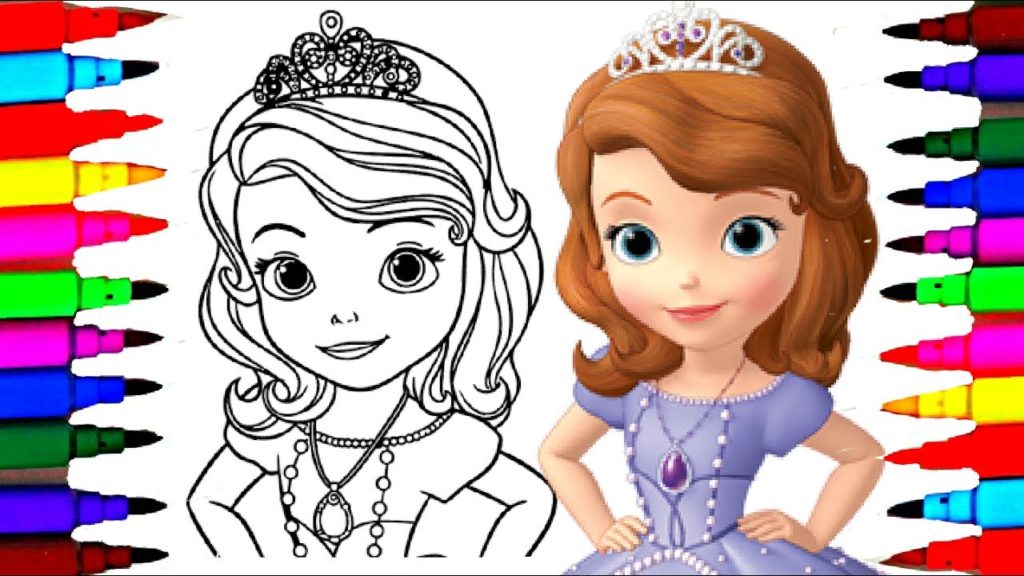 1024x576 how to draw sofia the first coloring pages l disney junior drawing - Disney Junior Drawing