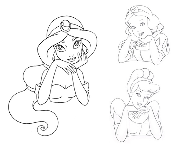 600x469 Disney Consumer Products - Disney Line Drawings