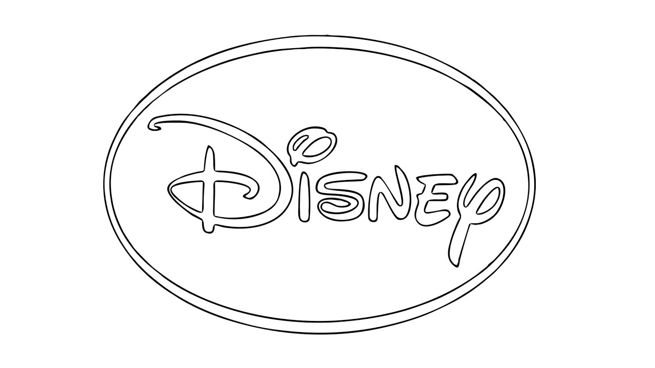How To Draw The Disney Logo - Disney Logo Drawing. 