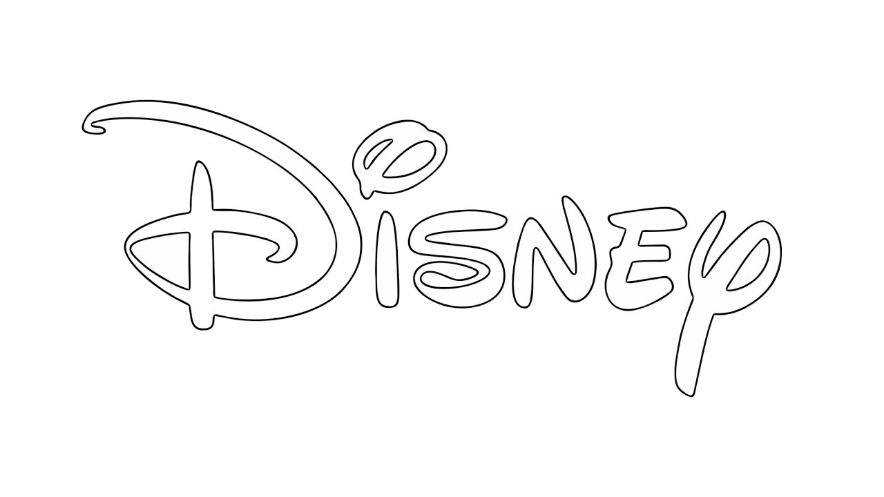 Disney Logo Outline