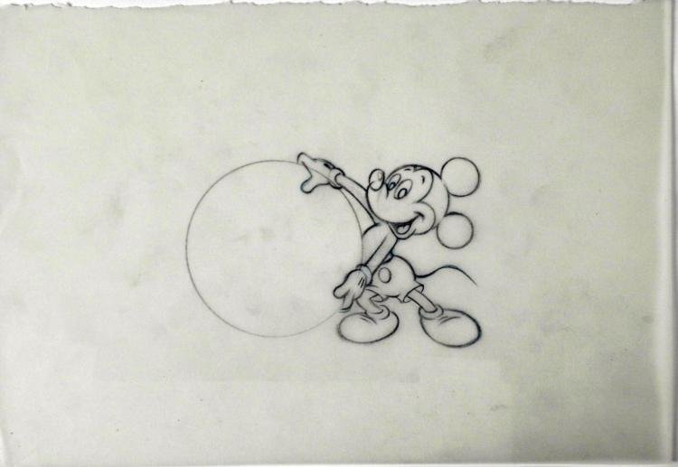 750x517 original drawing disney mickey mouse animation big ball - Disney Mickey Mouse Drawing