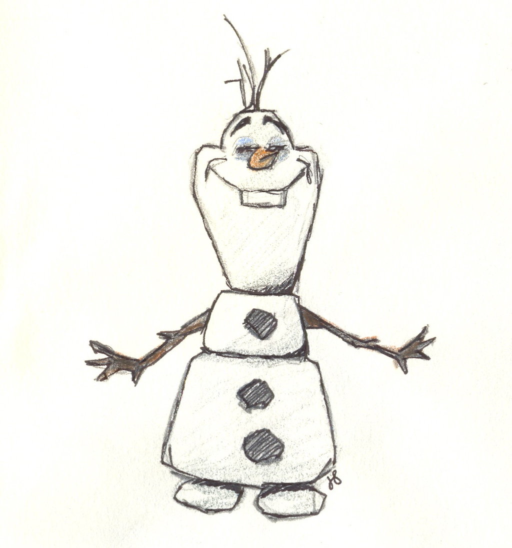 1024x1095 Olaf Drawing For Free Download - Disney Olaf Drawing