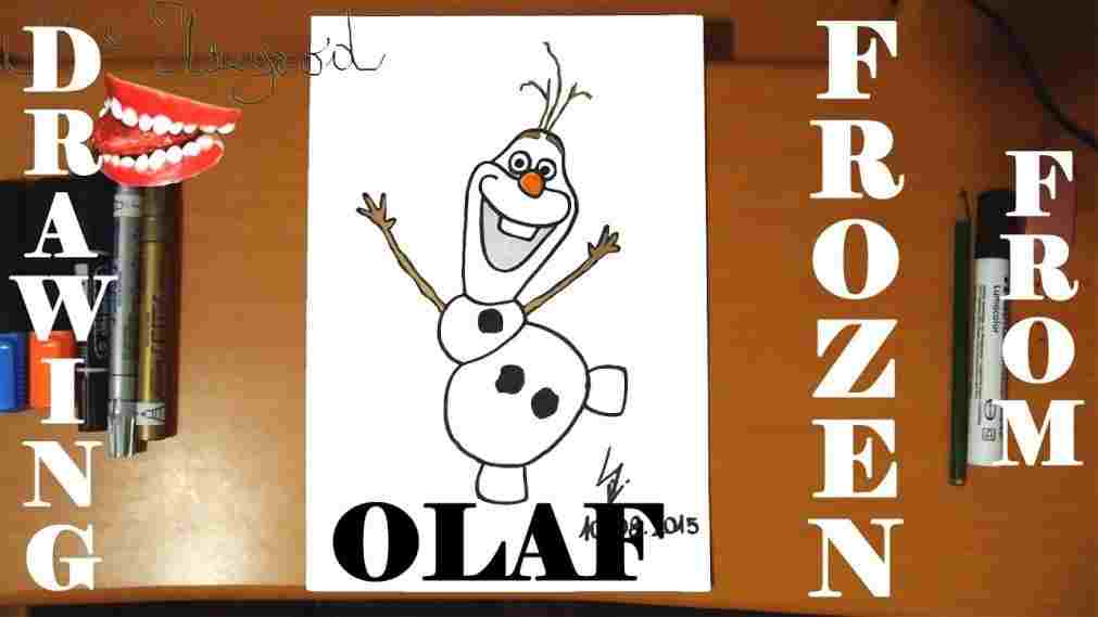 1011x569 rhcom olaf olaf drawing step - Disney Olaf Drawing