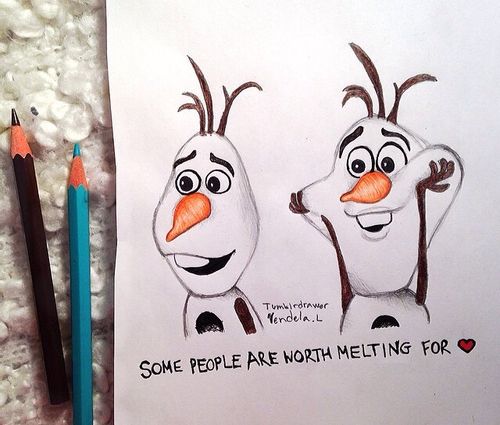 500x425 Art Drawing Disney My Olaf Drawing! More On My Instagram - Disney Olaf Drawing