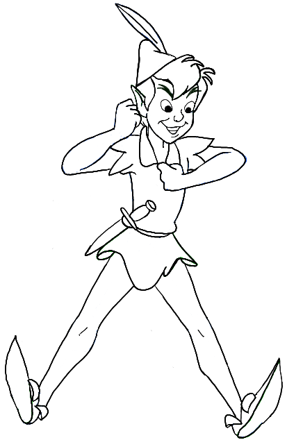 413x634 how to draw disney's peter pan with easy step - Disney Peter Pan Drawings