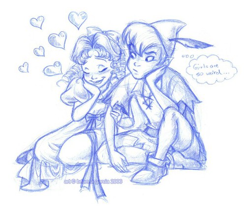 500x420 peter pan wendy draw on we heart it - Disney Peter Pan Drawings