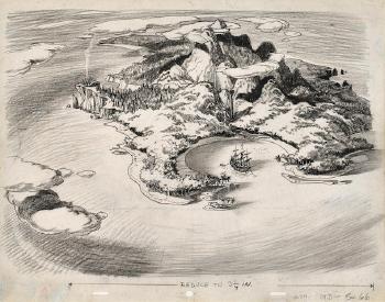 350x275 an animation layout drawing from peter pan - Disney Peter Pan Drawings