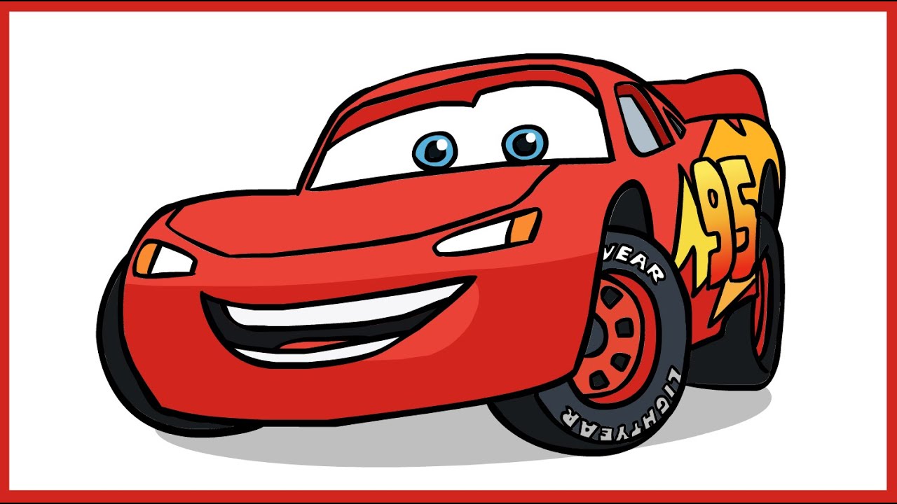 1280x720 how to draw lightning mcqueen cars disney pixar - Disney Pixar Cars Drawings