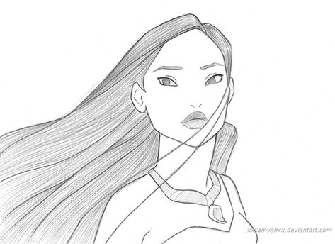 473x344 another pocahontas sketch - Disney Pocahontas Drawings