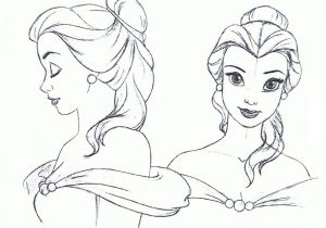 300x210 sketches of disney princesses faces sketches of disney princesses - Disney Princess Belle Drawing