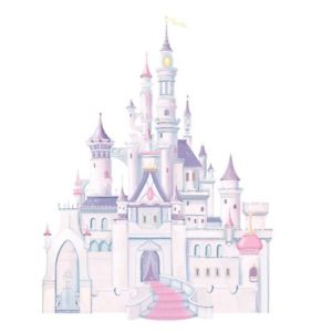 300x300 Disney Princess Castle Large Wall Accent Sticker Glitter Palace - Disney Princess Castle Drawing