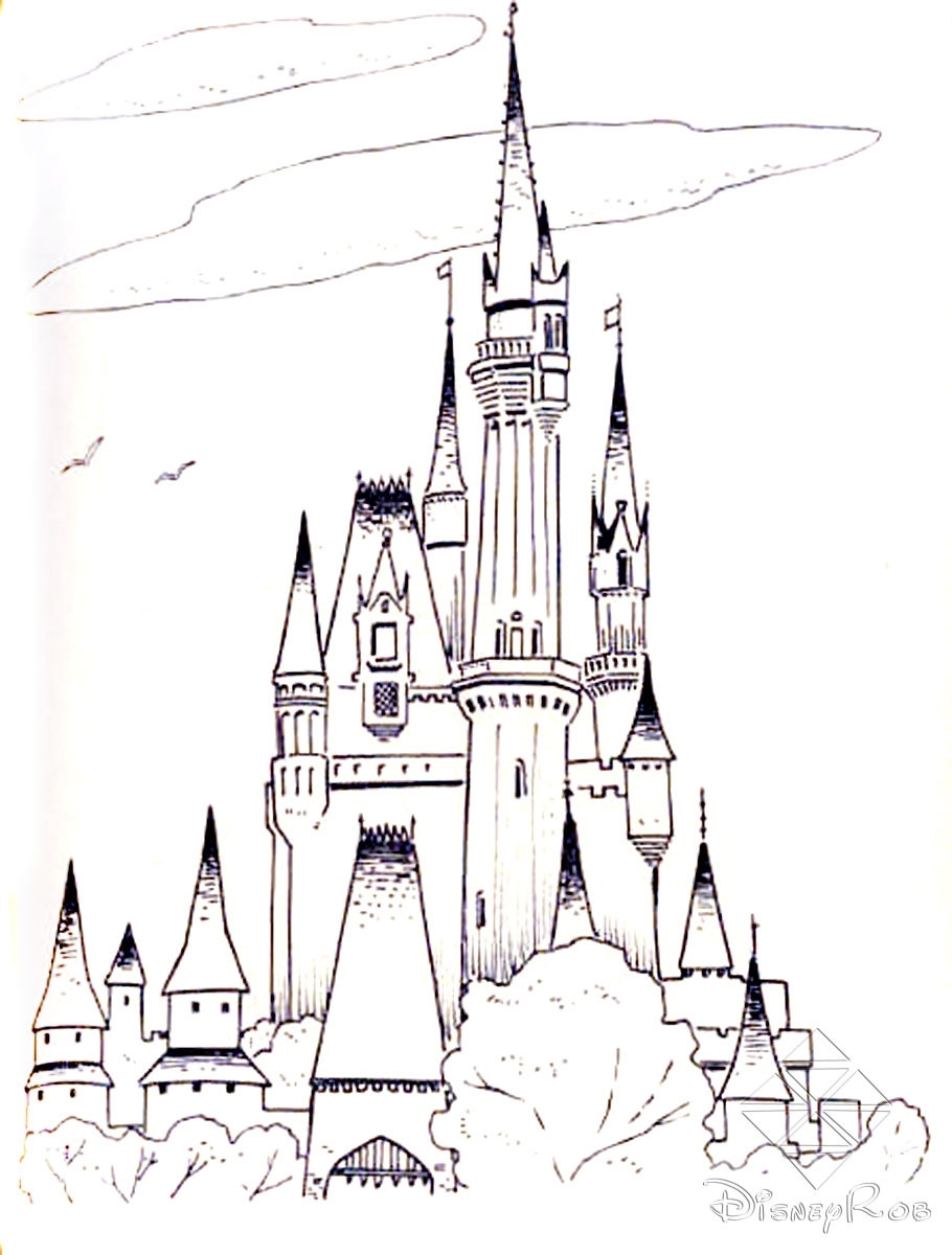 910x1200 disney princess castle coloring pages best of disney world - Disney Princess Castle Drawing