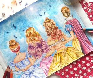 300x250 Images About Art Disney Princesses On We Heart It See More - Disney Princess Drawing