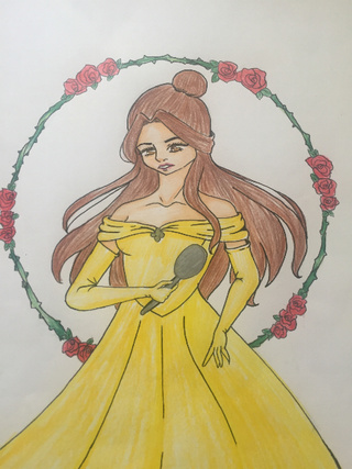 320x427 Belle Anyone I'm Still Working On Drawing The Disney Princesses - Disney Princess Drawing