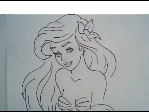 480x360 How To Draw Faces - Disney Princess Drawings Ariel