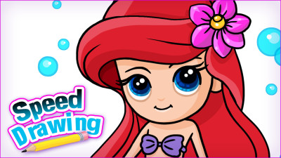 400x225 The Little Mermaid - Disney Princess Drawings Ariel