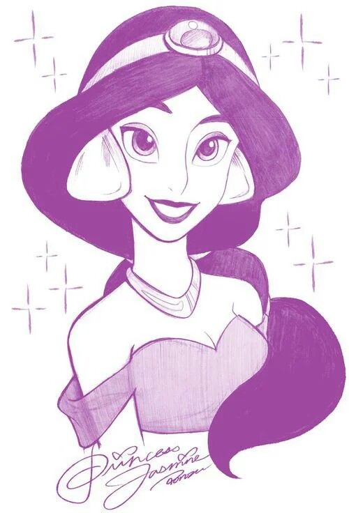 500x736 princess jasmine disney disney drawings, disney princess - Disney Princess Jasmine Drawing
