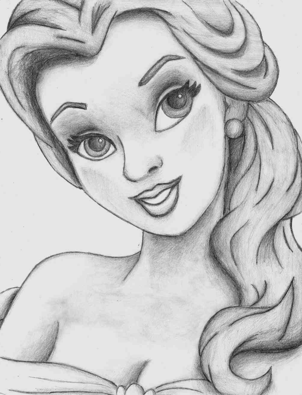 Cinderella Pencil Sketch