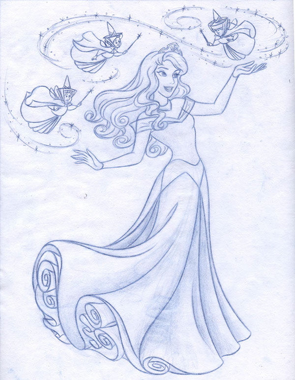 600x772 Disney Princess New Redesign - Disney Princess Pencil Drawing