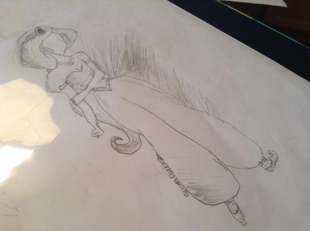 640x477 How To Draw Disney's Princess Jasmine - Disney Princess Pencil Drawing