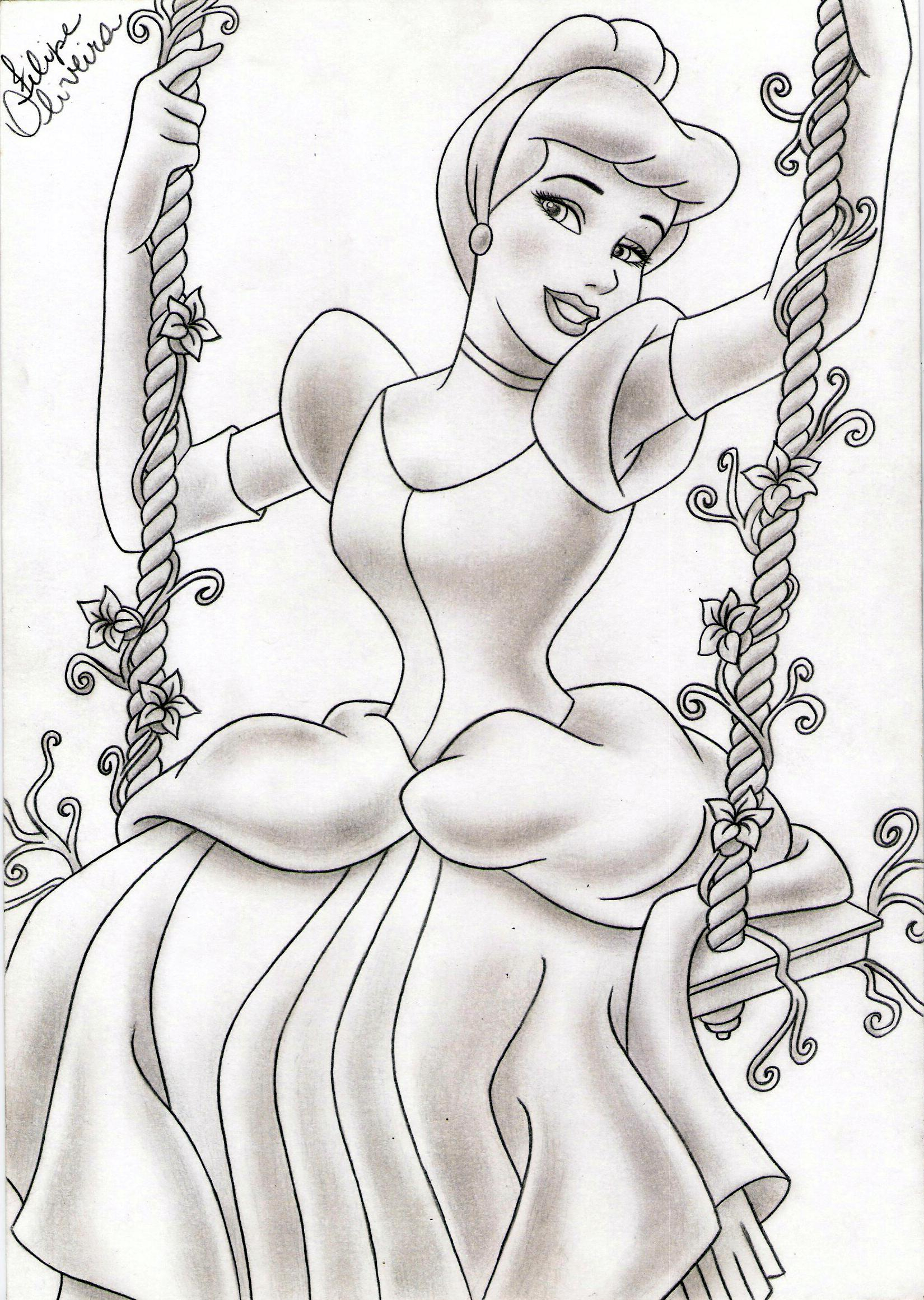 1650x2321 Princess Pencil Drawing Full Hd Image Disney Princess Pencil - Disney Princess Pencil Drawing