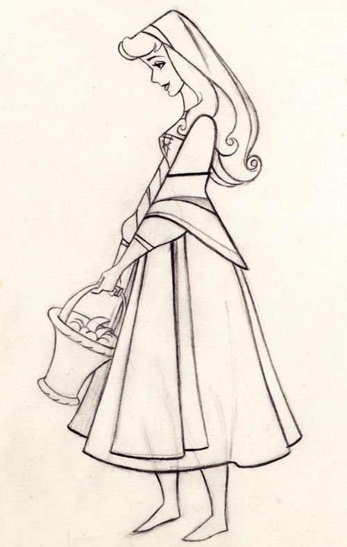500x788 disney's sleeping beauty production drawing draw art - Disney Sleeping Beauty Drawing