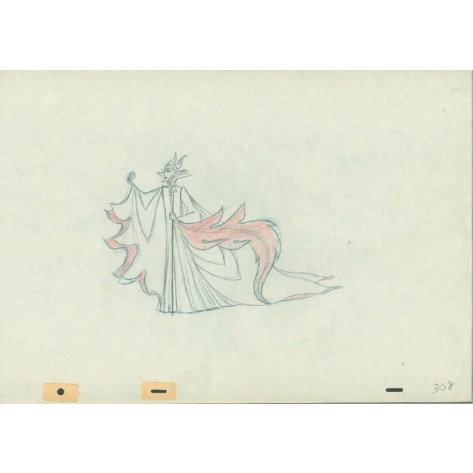 676x676 sleeping beauty, disney studios, original production drawing - Disney Sleeping Beauty Drawing
