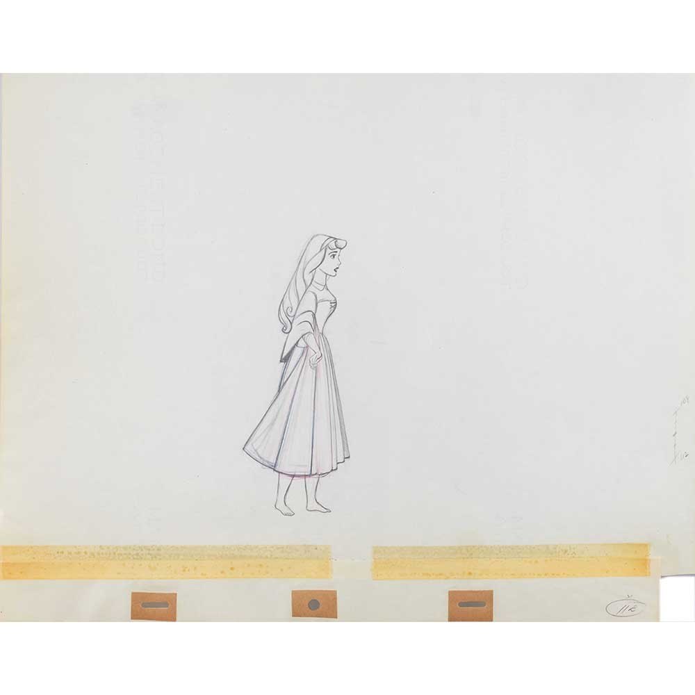 1000x1000 sleeping beauty original cel - Disney Sleeping Beauty Drawing