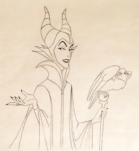 276x300 walt disney sleeping beauty maleficent raven original - Disney Sleeping Beauty Drawing