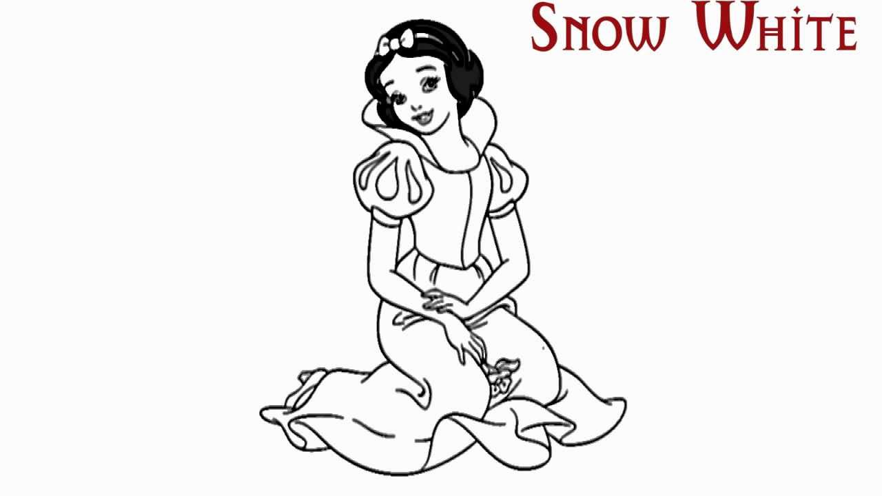 1280x720 How To Draw Snow White - Disney Snow White Drawings