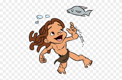 400x261 Download Free Png Disney Clipart Swimming Disney Young Tarzan - Disney Tarzan Drawing