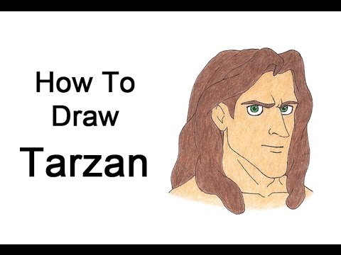480x360 How To Draw Disney's Tarzan - Disney Tarzan Drawing