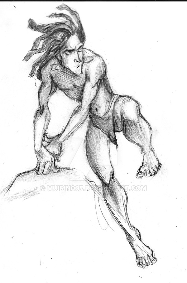 600x908 Tarzan Sketch The Billionth - Disney Tarzan Drawing