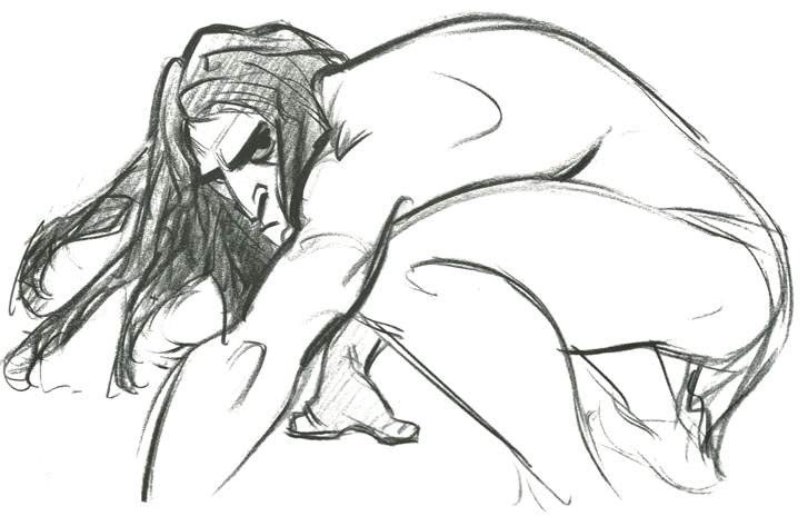 727x473 disney tarzan animation concept art glen keane character design - Disney Tarzan Drawing