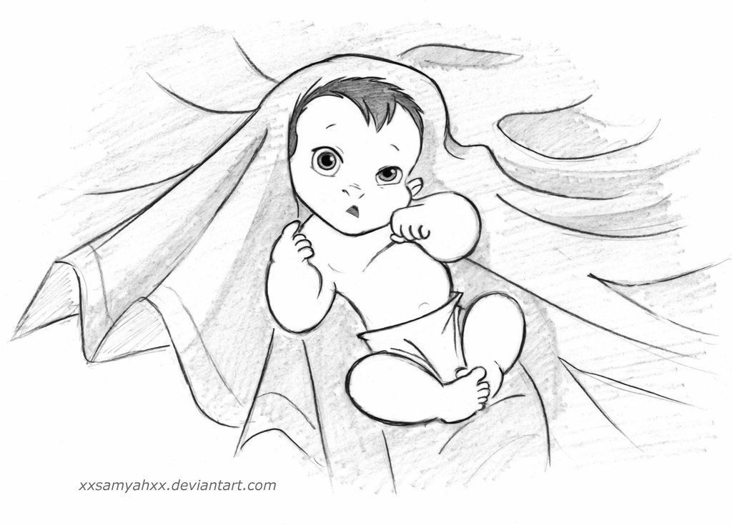 1024x735 Baby Tarzan - Disney Tarzan Drawing