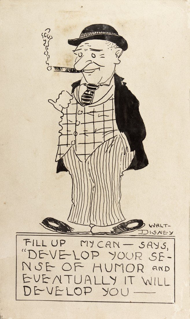 657x1100 disney drawing signed walt disney original disney art - Disney Up Drawing