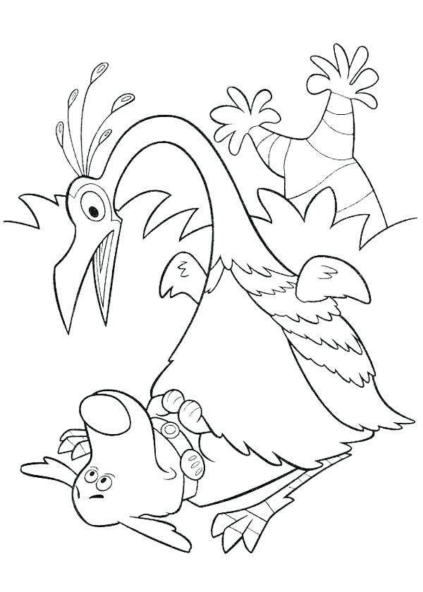 600x840 Disney Up Coloring Pages Surprised To See Dug - Disney Up Drawing