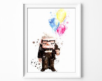 340x270 dug up printable up print disney up birthday disney pixar etsy - Disney Up Drawing