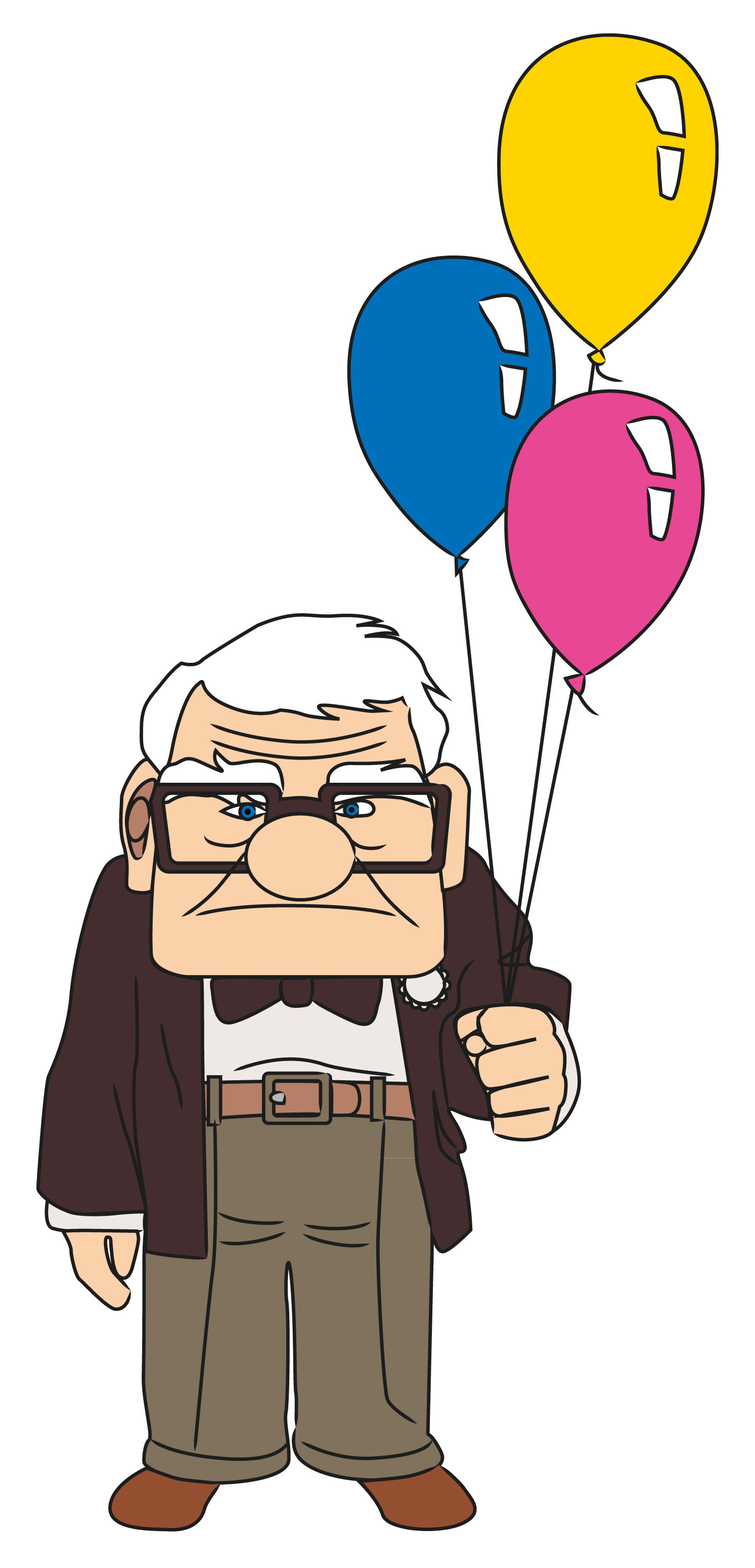 1493x3099 How To Draw Carl From Up Steps - Disney Up Drawing
