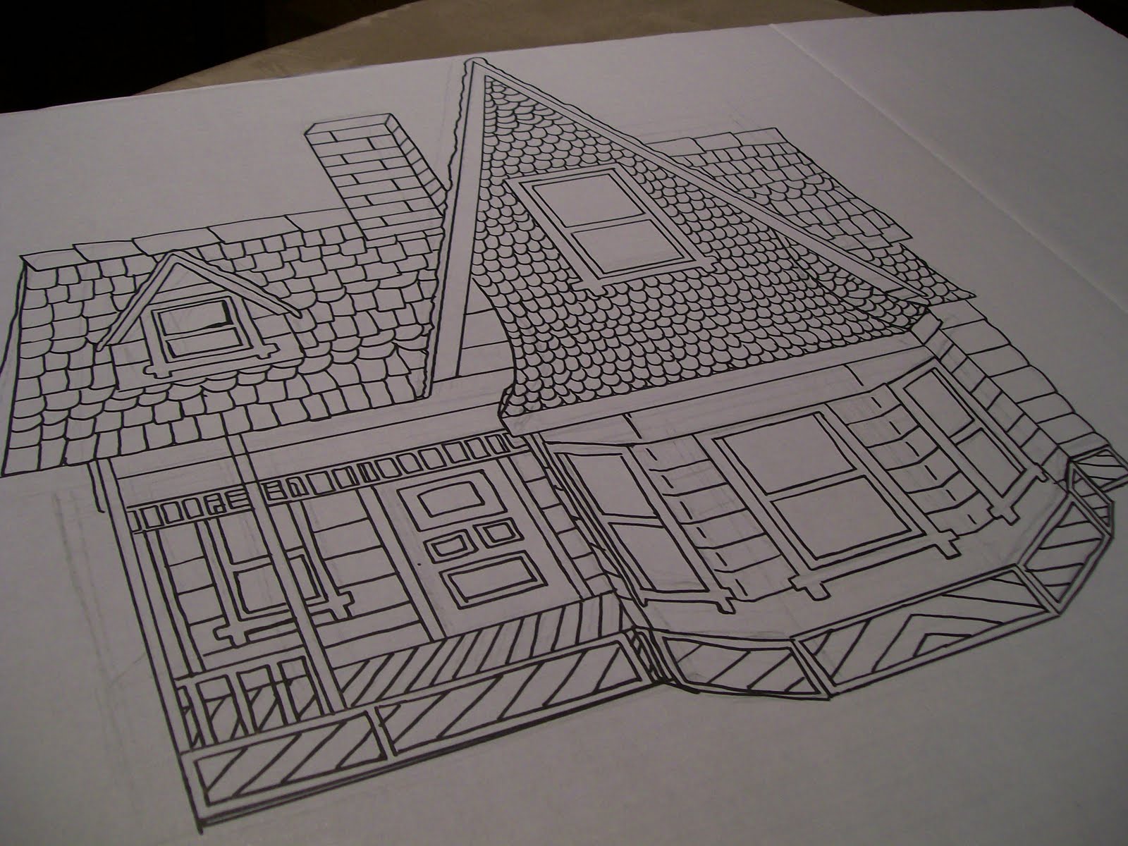 1600x1200 living with annie how to make an up! costume - Disney Up House Drawing