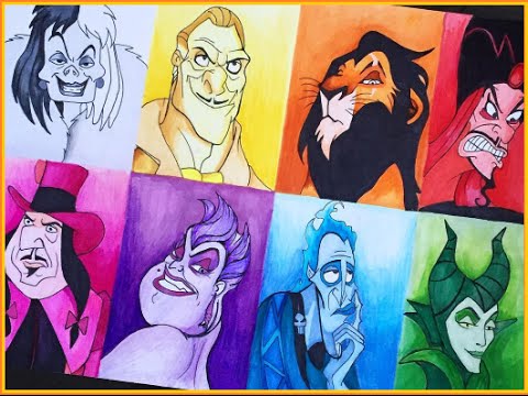 480x360 drawing disney villains - Disney Villains Drawings