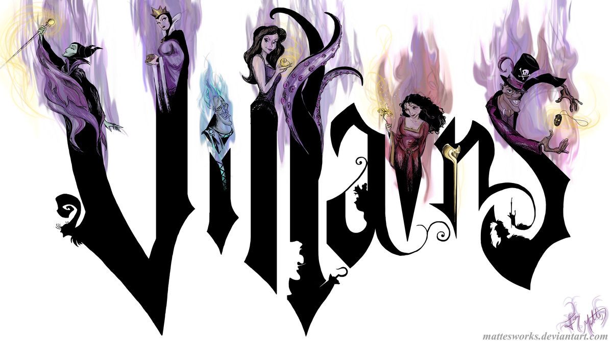 1195x669 drawings of disney villians disney villains - Disney Villains Drawings