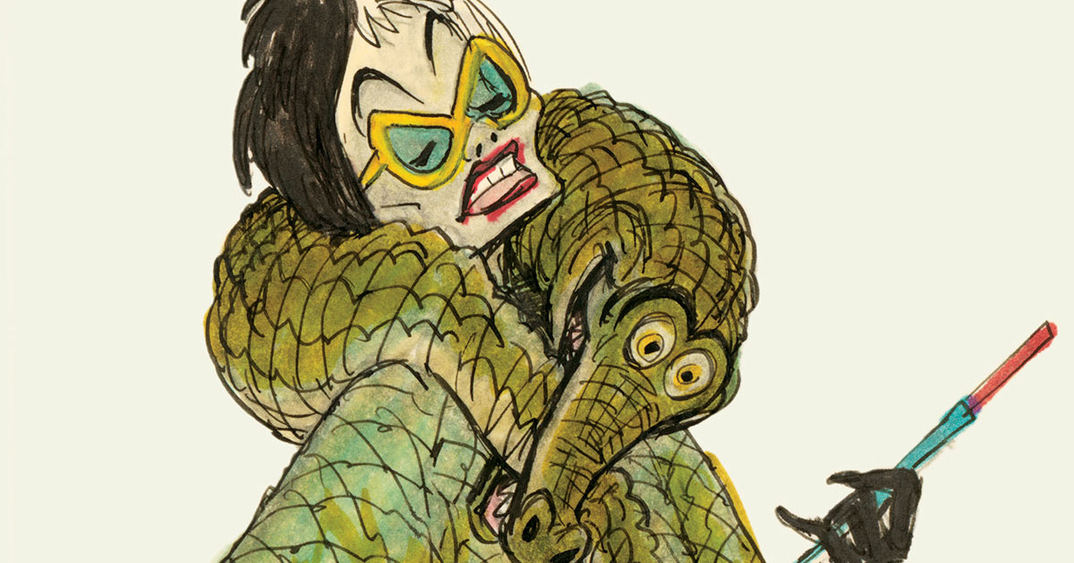 1200x630 early sketches of the greatest female disney villains - Disney Villains Drawings