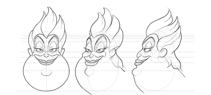 850x385 how to draw disney villains - Disney Villains Drawings