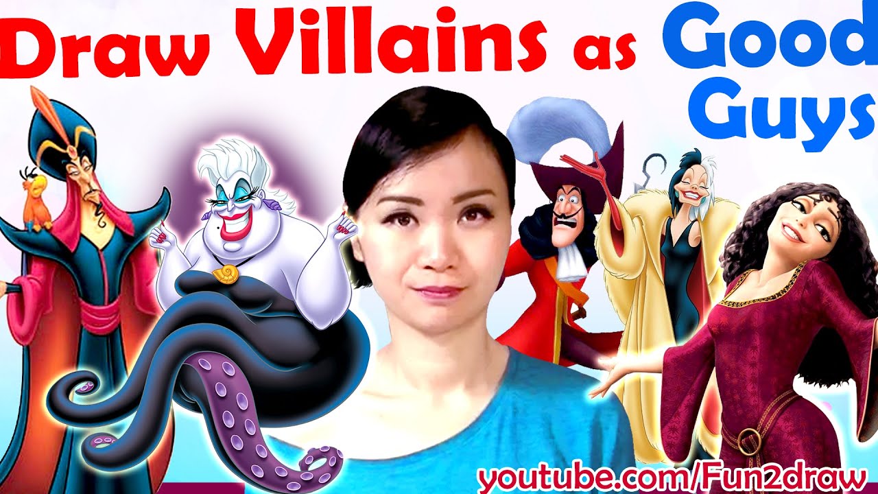 1280x720 art challenge - Disney Villains Drawings