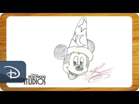 480x360 how to draw sorcerer mickey from 'fantasia' walt disney world - Disney World Drawing