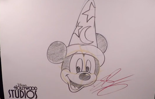 528x339 learn to draw sorcerer mickey from 'fantasia' - Disney World Drawing